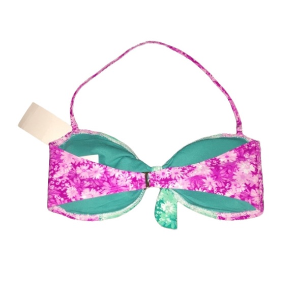 NEW BP Smocked Bow Bandeau Bikini Swim Top size S Jr. - Picture 3 of 5